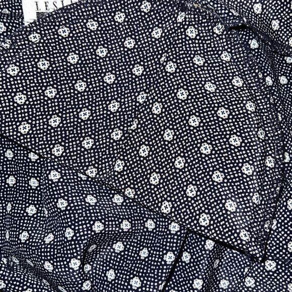 Leslie Fay Women Long Modest Geometric Print Elastic Waist Band Collared Dress P - Picture 7 of 11